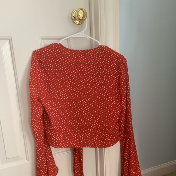 Red & White Star Tie Top - Picture 5 of 5